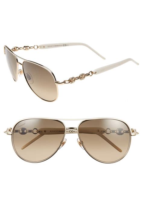 gucci marina chain 58mm aviator sunglasses|Men's Designer Luxury Aviator Sunglasses .